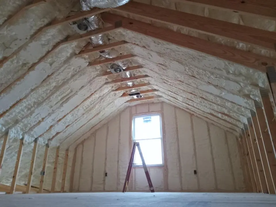 Spray foam roofing application for Crawl Space Insulation project in Lakehills